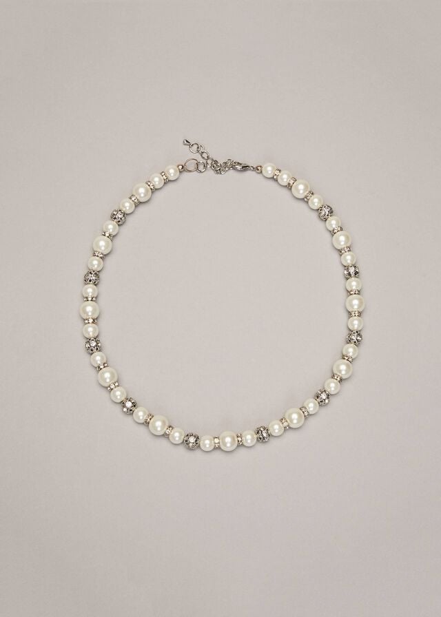 Silver Phase Eight Parma Pearl And Crystal Jewellery | 6283QMWJV