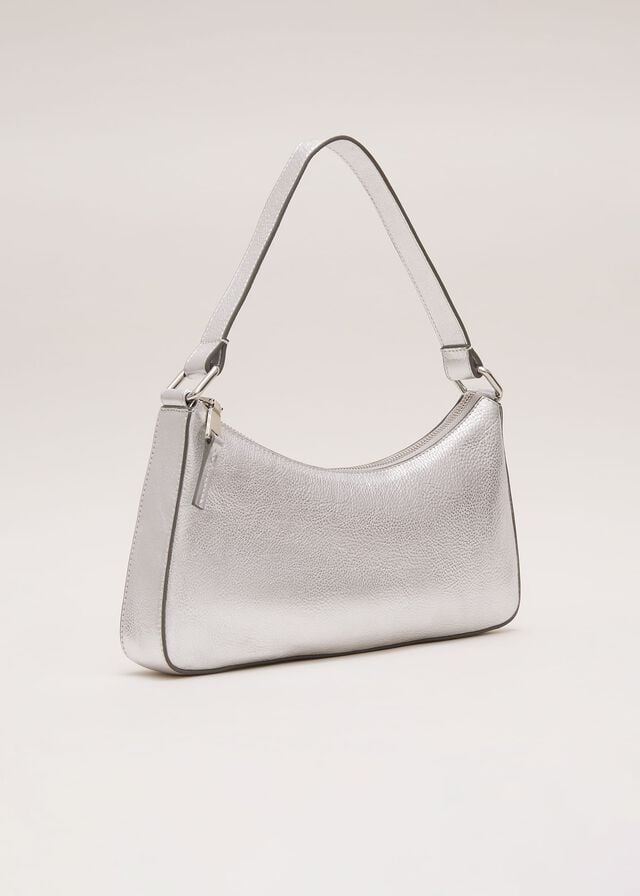 Silver Phase Eight Silver Leather Bags | 5184AOJDP