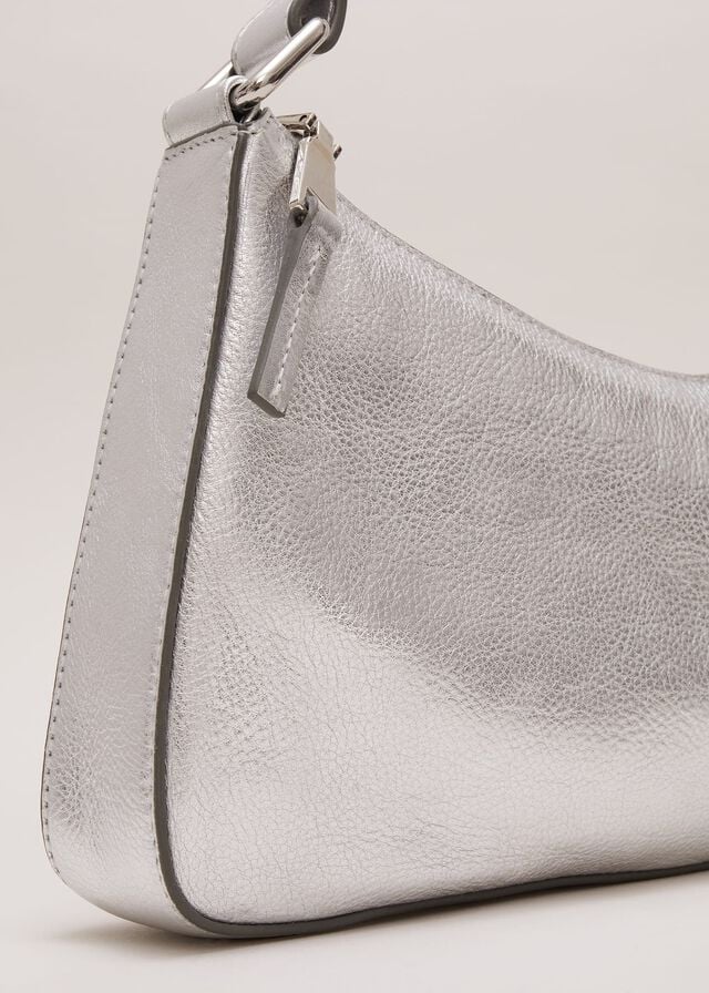 Silver Phase Eight Silver Leather Bags | 5184AOJDP