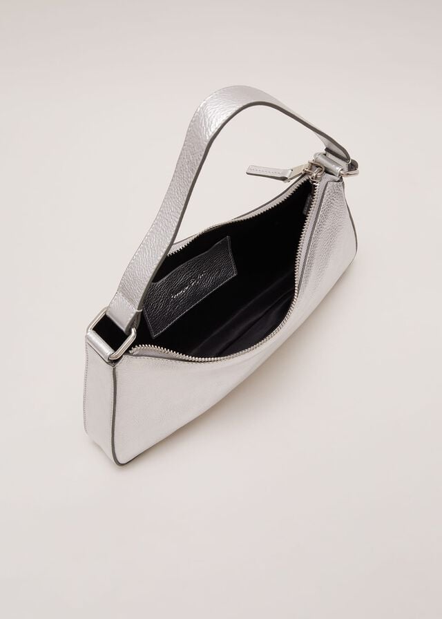 Silver Phase Eight Silver Leather Bags | 5184AOJDP