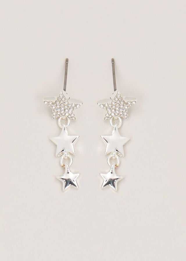 Silver Phase Eight Silver Plated Star Drop Jewellery | 8530KZFQU