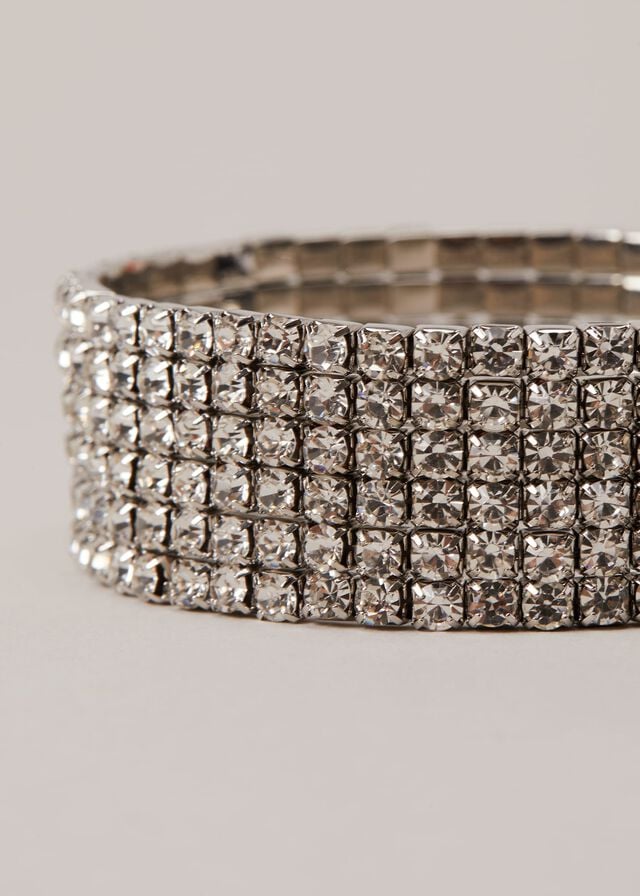 Silver Phase Eight Silver Sparkle Cuff Jewellery | 0621CWZHX