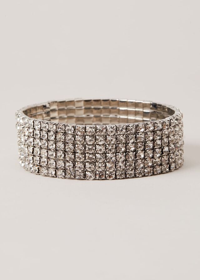 Silver Phase Eight Silver Sparkle Cuff Jewellery | 0621CWZHX