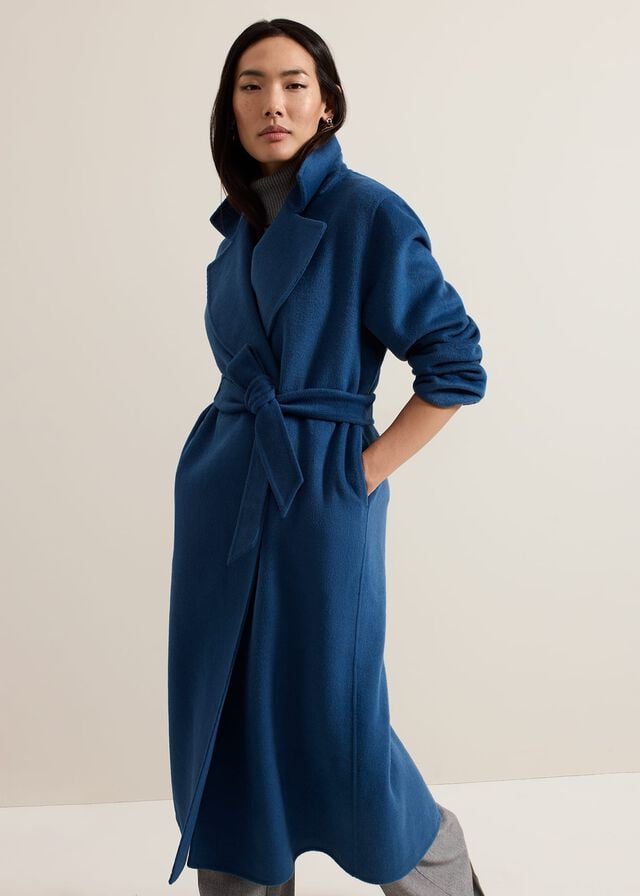 Turquoise Phase Eight Darcy Double Faced Wool Smart Coats | 4210OSIPC