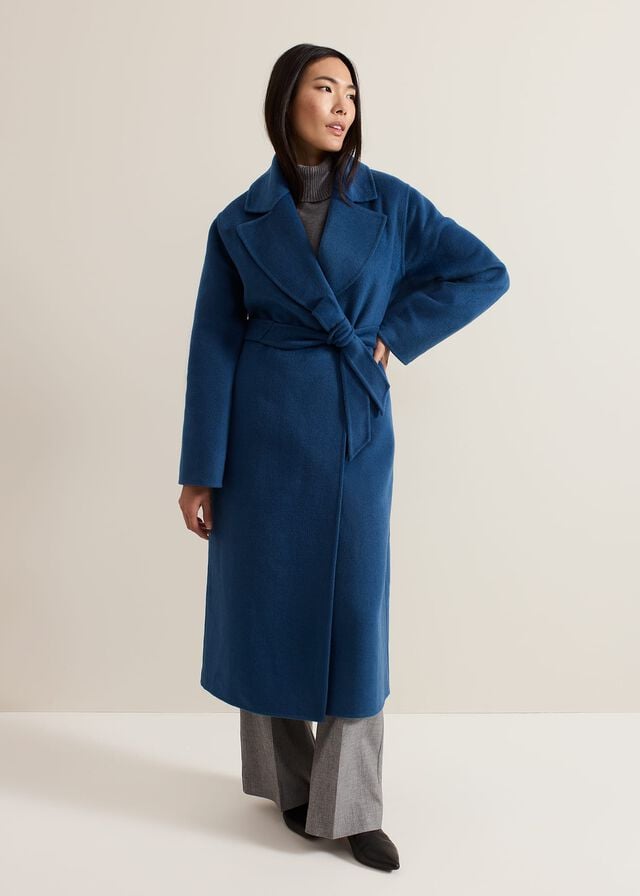 Turquoise Phase Eight Darcy Double Faced Wool Smart Coats | 4210OSIPC