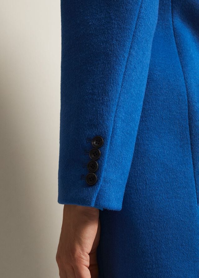 Turquoise Phase Eight Lydia Blue Wool Smart Coats | 7042BPQXC