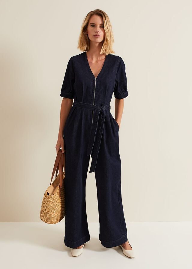 Wash Phase Eight Florisa Denim Jumpsuit | 9241NDMKS