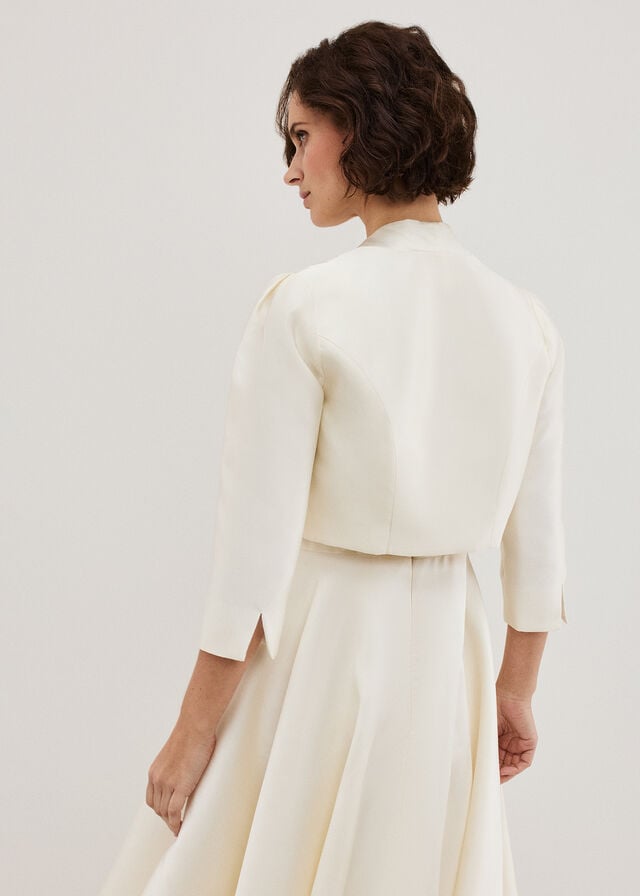 White Phase Eight Ariel Ivory Bolero Jackets | 0267XTMFQ