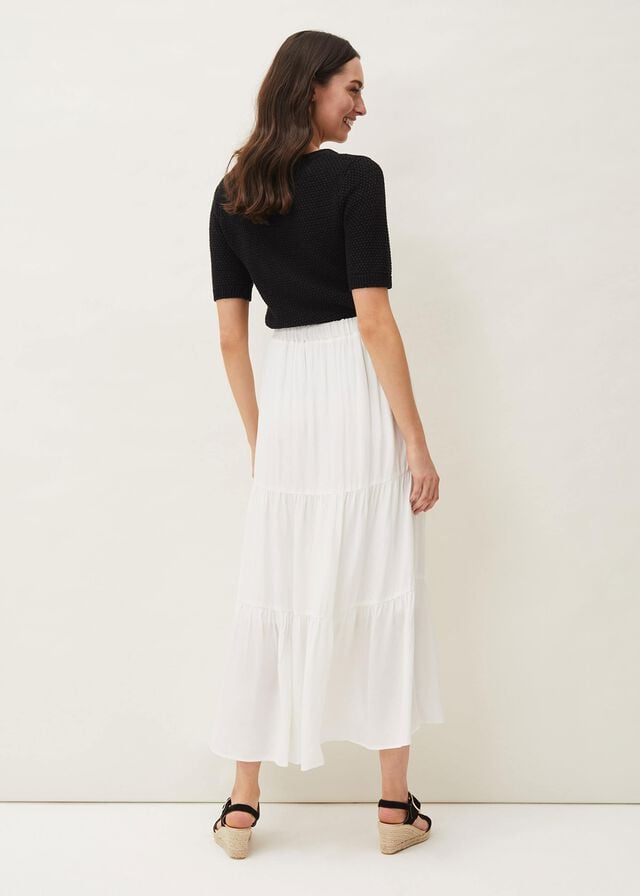 White Phase Eight Aspenne Skirts | 0364KHQIB