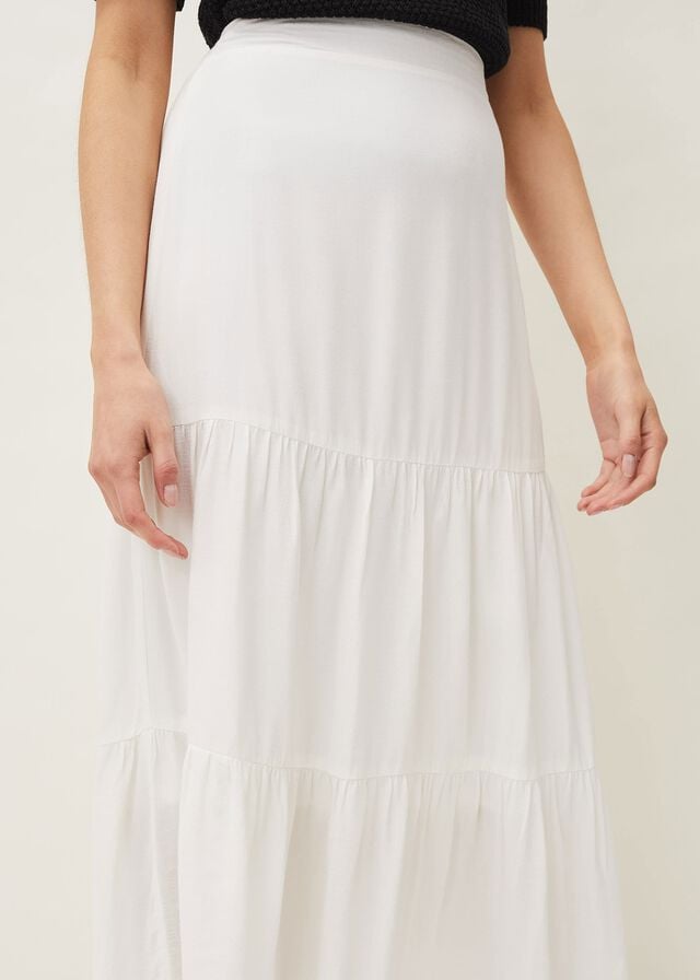 White Phase Eight Aspenne Skirts | 0364KHQIB