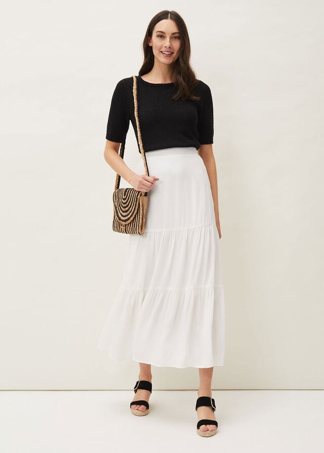 White Phase Eight Aspenne Skirts | 0364KHQIB