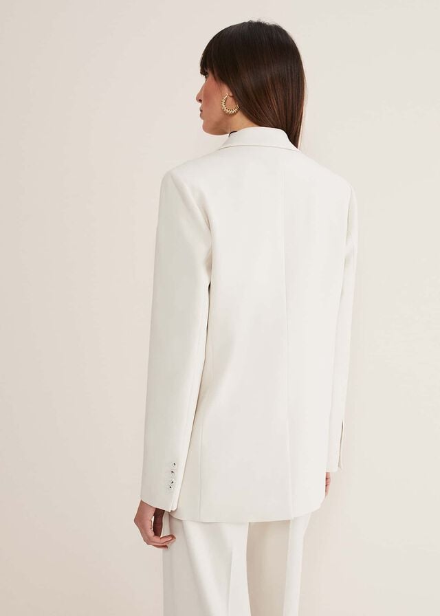 White Phase Eight Celyn Single Breasted Jackets | 4276TXIVG