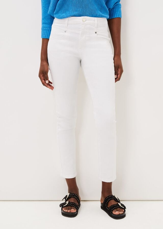 White Phase Eight Haileestitch Skinny Jeans | 4107MLJCK