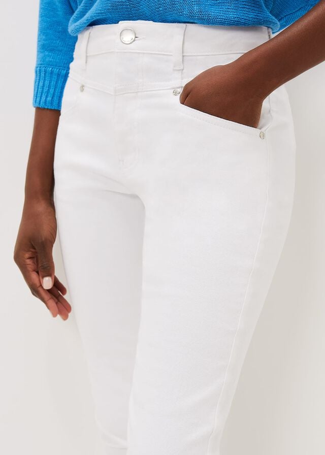 White Phase Eight Haileestitch Skinny Jeans | 4107MLJCK