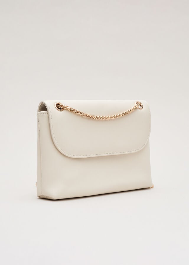 White Phase Eight Ivory Leather Bags | 0749UCXOG