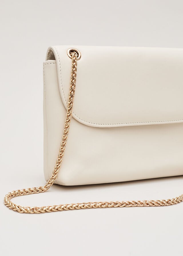 White Phase Eight Ivory Leather Bags | 0749UCXOG