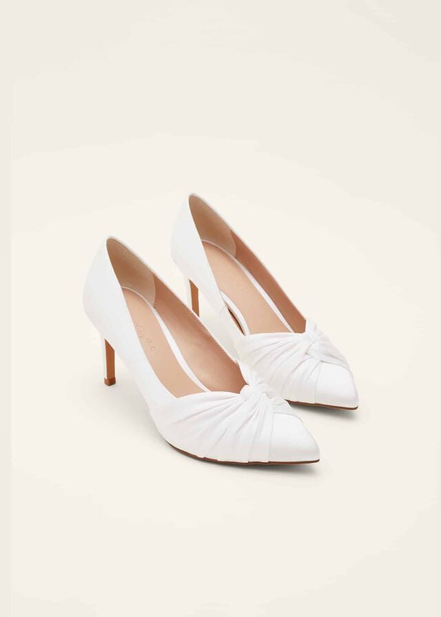 White Phase Eight Kendal Court Heels | 5186DWXZF