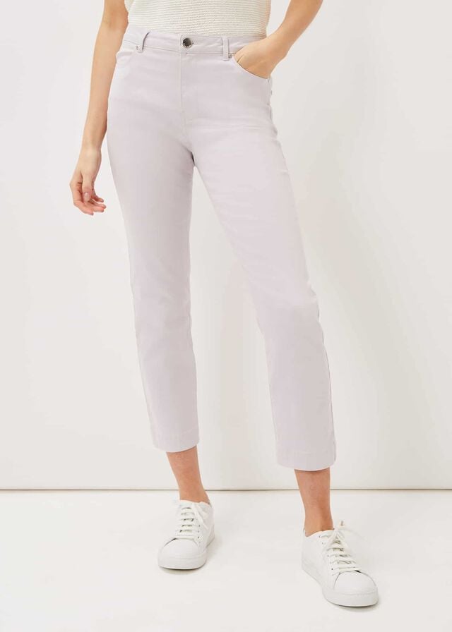 White Phase Eight Ramona Straight Leg Jeans | 7021YREPG